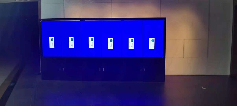 中億睿6臺(tái)豎屏拼接屏為江蘇蘇州絲綢博物館打造數(shù)字化展館項(xiàng)目安裝現(xiàn)場